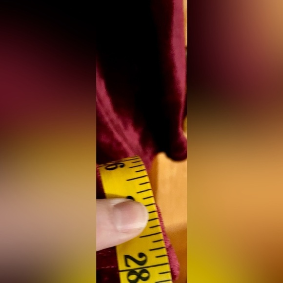 J. Jill Velvet Mother of Pearl Button-Up Burgundy Size PS Festive Party Blouse - Picture 9 of 9